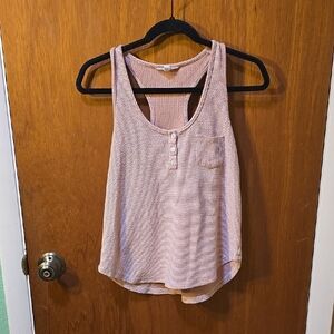 Jack by BB Dakota Pink Sleeveless Relaxed Tank Top
